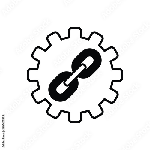 Link Building vector icon