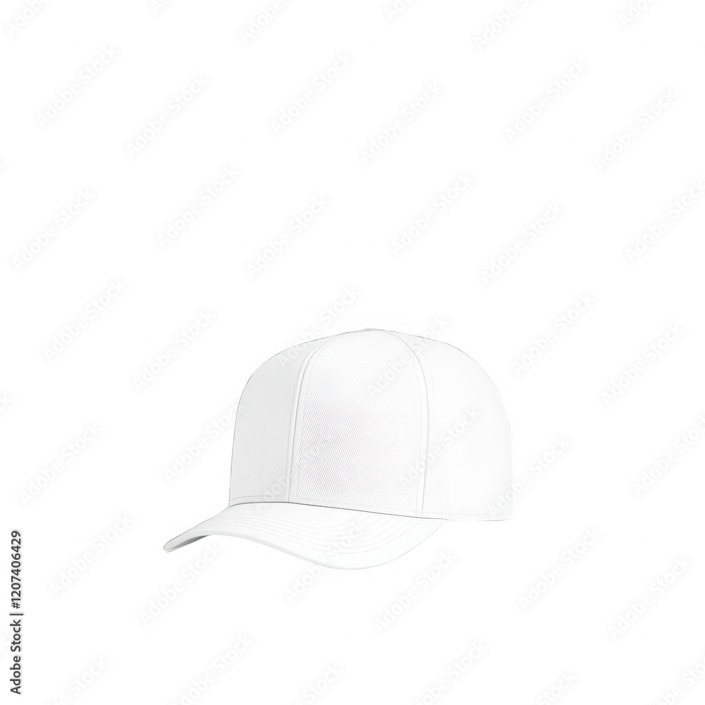 © kiimoshi - A simple white baseball cap on a transparent background., isolated on a transparent background. © kiimoshi - A simple white baseball cap on a transparent background., isolated on a transparent background.