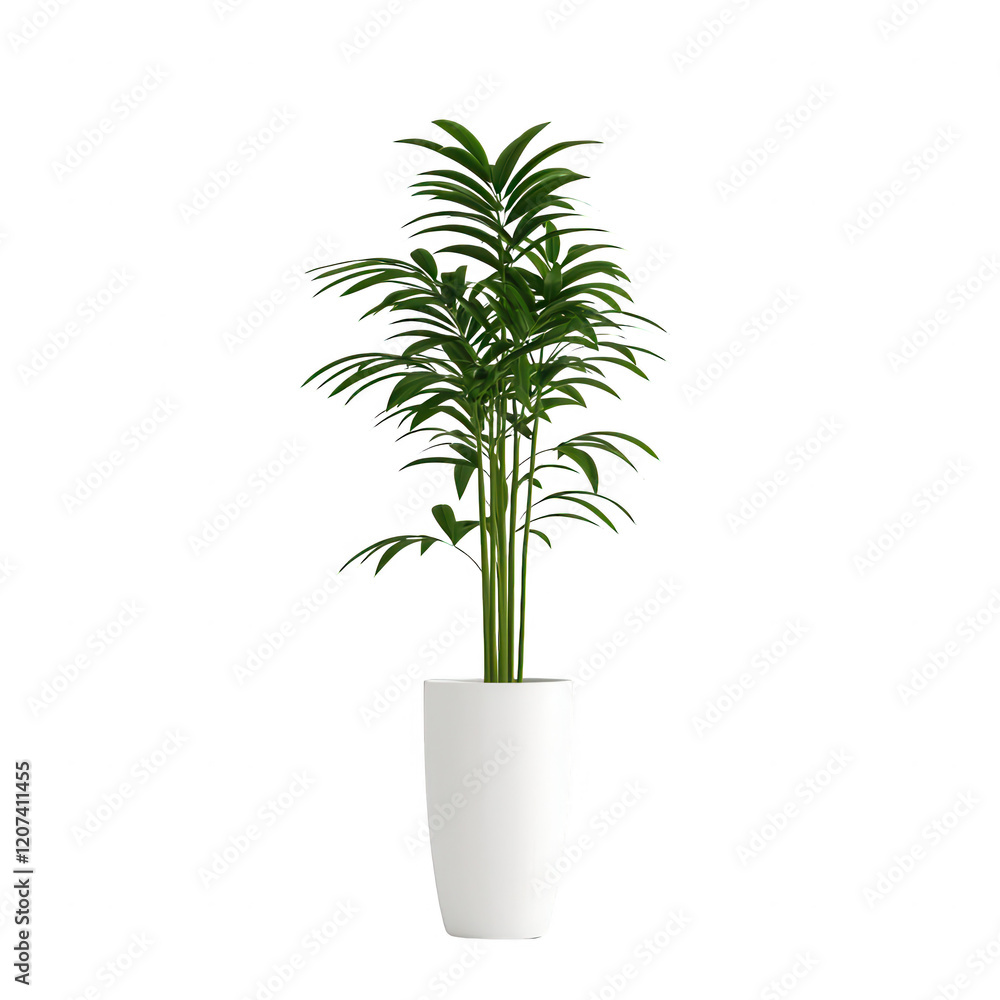 Elegant indoor plant in a white pot enhancing modern home decor., isolated on a transparent background. Elegant indoor plant in a white pot enhancing modern home decor., isolated on a transparent background.