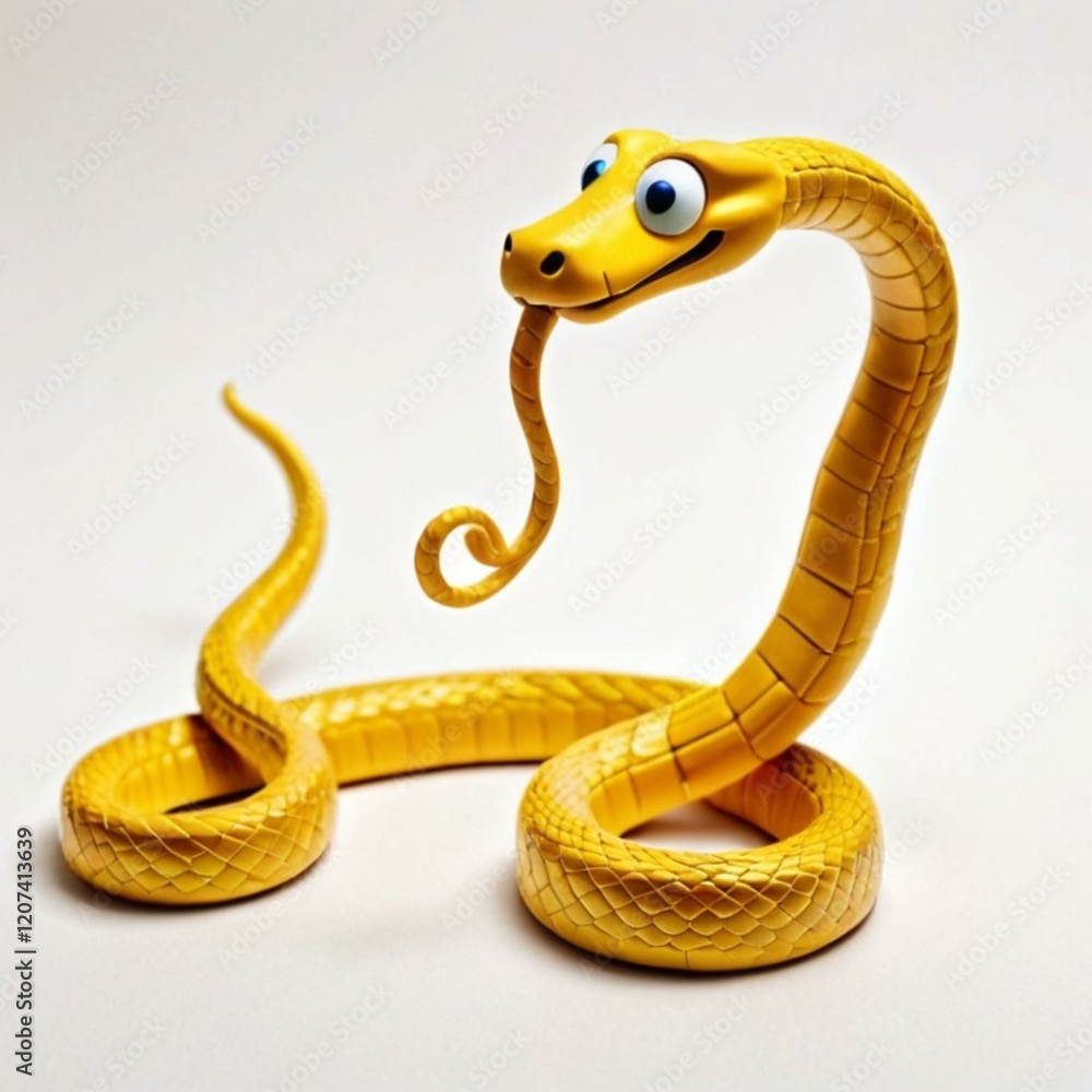 Fototapeta premium 黄金の蛇です。AI生成画像を利用してます。