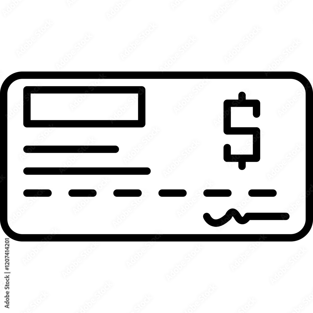 Cheque Icon Cheque Icon