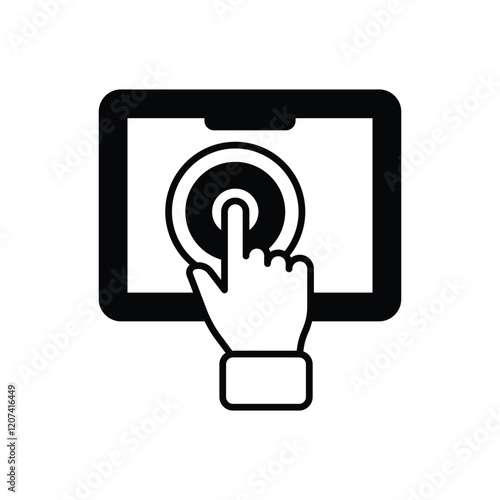 Touchscreen vector icon
