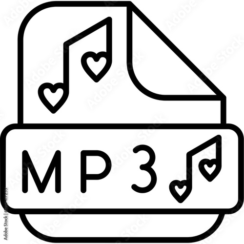 Mp3 music file Icon
