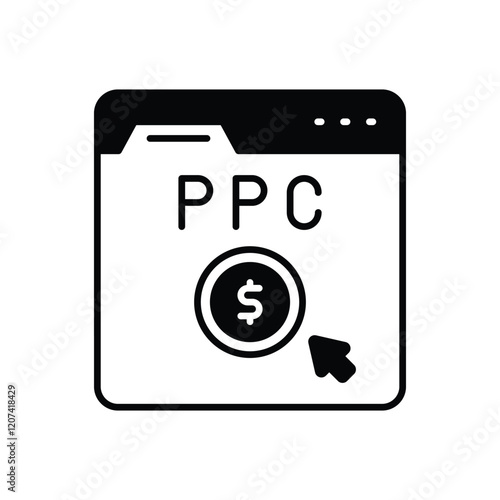 Pay Per Click vector icon
