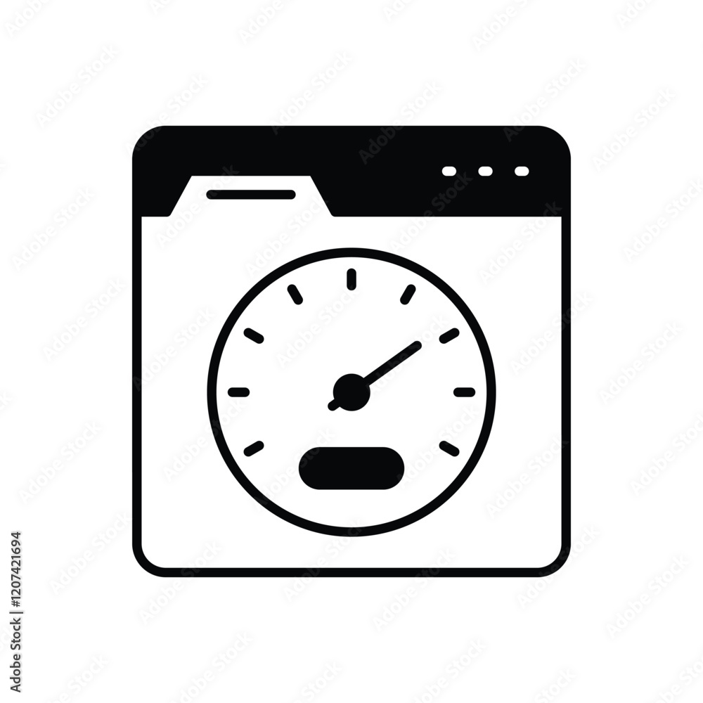 Page Speed vector icon