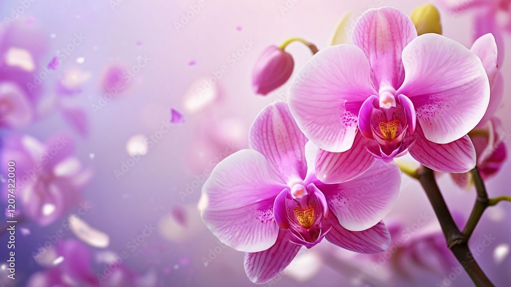 Stunning Pink Orchids for National Orchid Day or International Orchid Day: Elegant and Vibrant Flowers in a Natural Setting Stunning Pink Orchids for National Orchid Day or International Orchid Day: Elegant and Vibrant Flowers in a Natural Setting