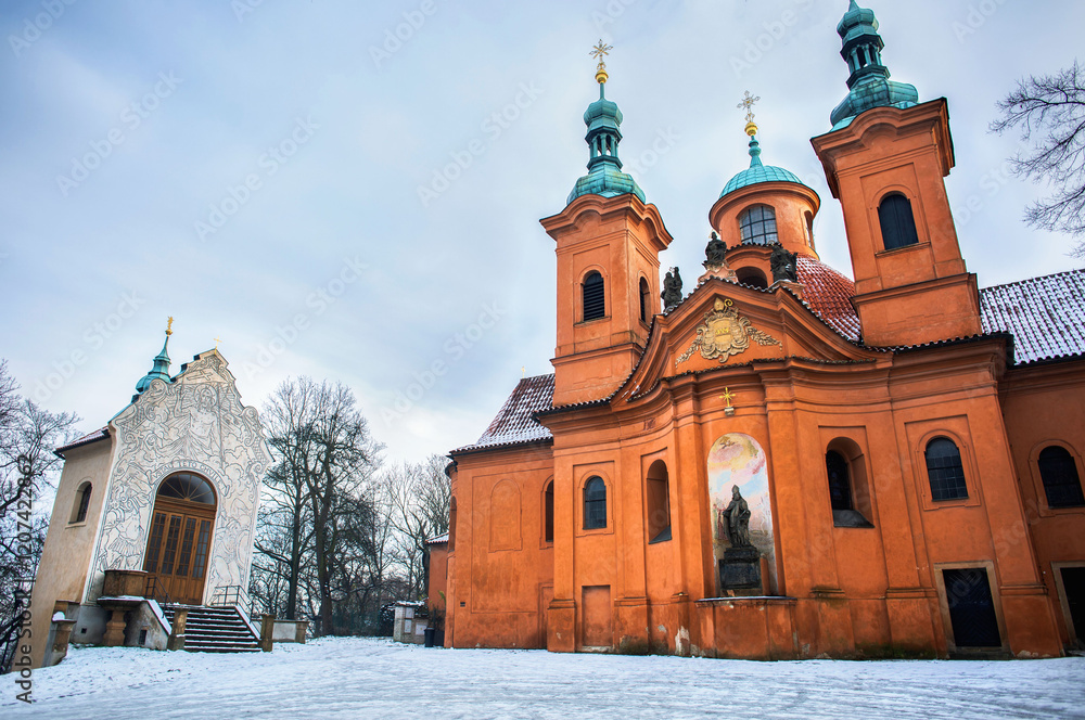 Cathedral of St Lawrence, Prague winter