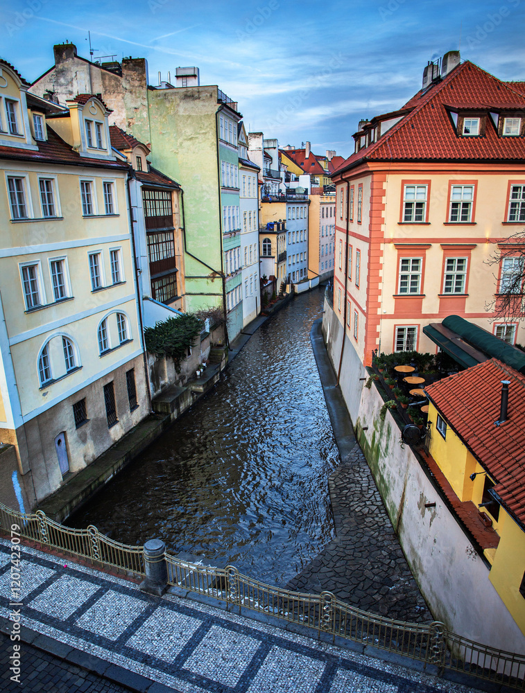 Kampa Island Prague view backgrund