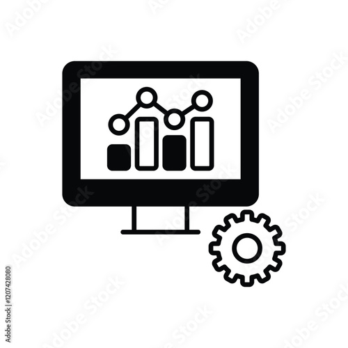 Seo Monitoring vector icon