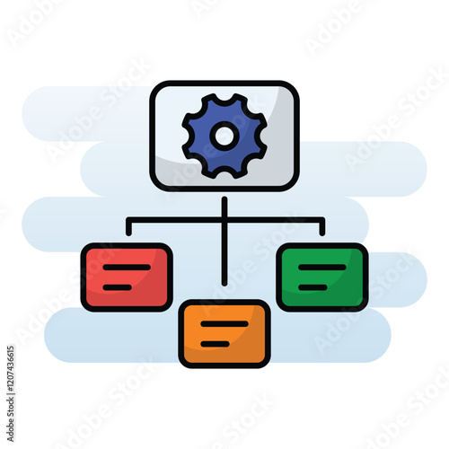 Sitemap vector icon