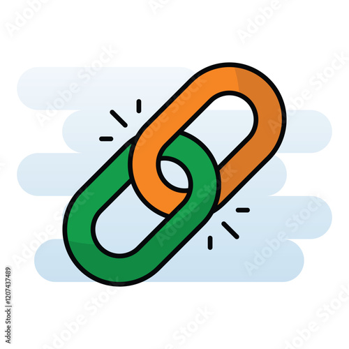 Backlinks vector icon