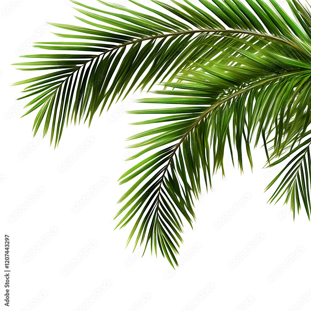 Naklejka premium Drone shot directly above a palm tree on a beach, Bali, Indonesia