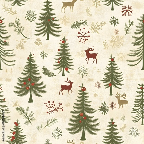 Wallpaper Mural Explore the Enchanting Christmas Woodland. Festive winter wonderland concept Torontodigital.ca