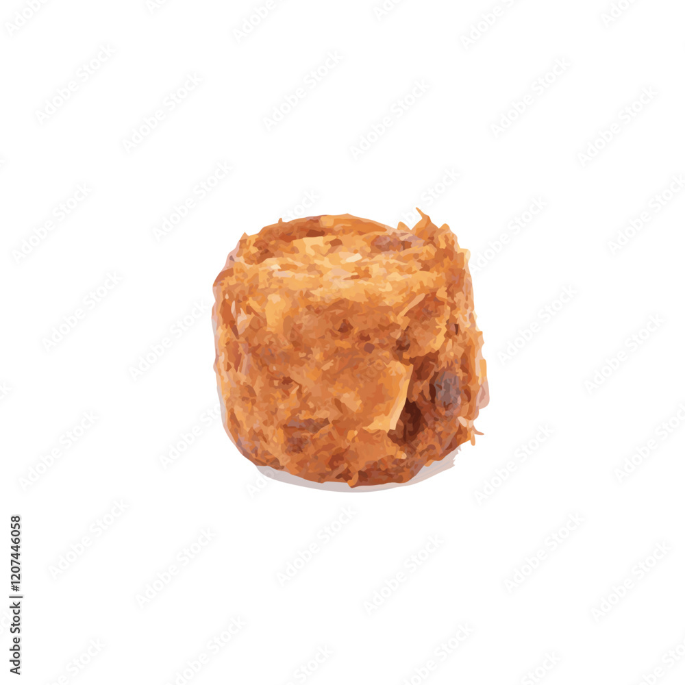 Deep Fried Crab Roll vector illustration (4) Deep Fried Crab Roll vector illustration (4)