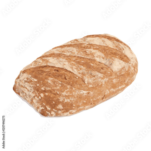 Delicious homemade bread vector illustration (3)