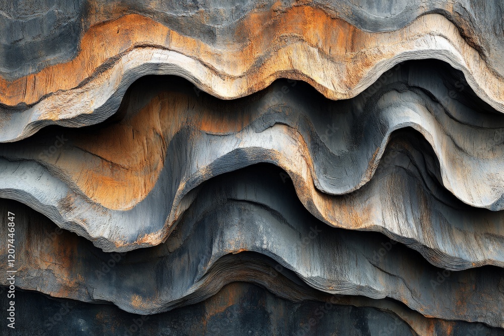 Unique textures of layered rocks showcase natural artistry in abstract forms and earthy colors Unique textures of layered rocks showcase natural artistry in abstract forms and earthy colors