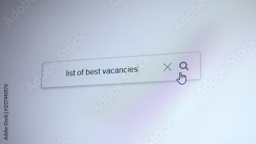Fotografi A search bar with the entering query List of best vacancies