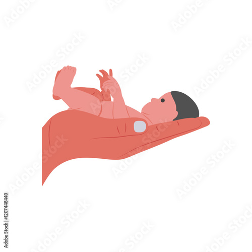 Child Adoption Vector Illustration