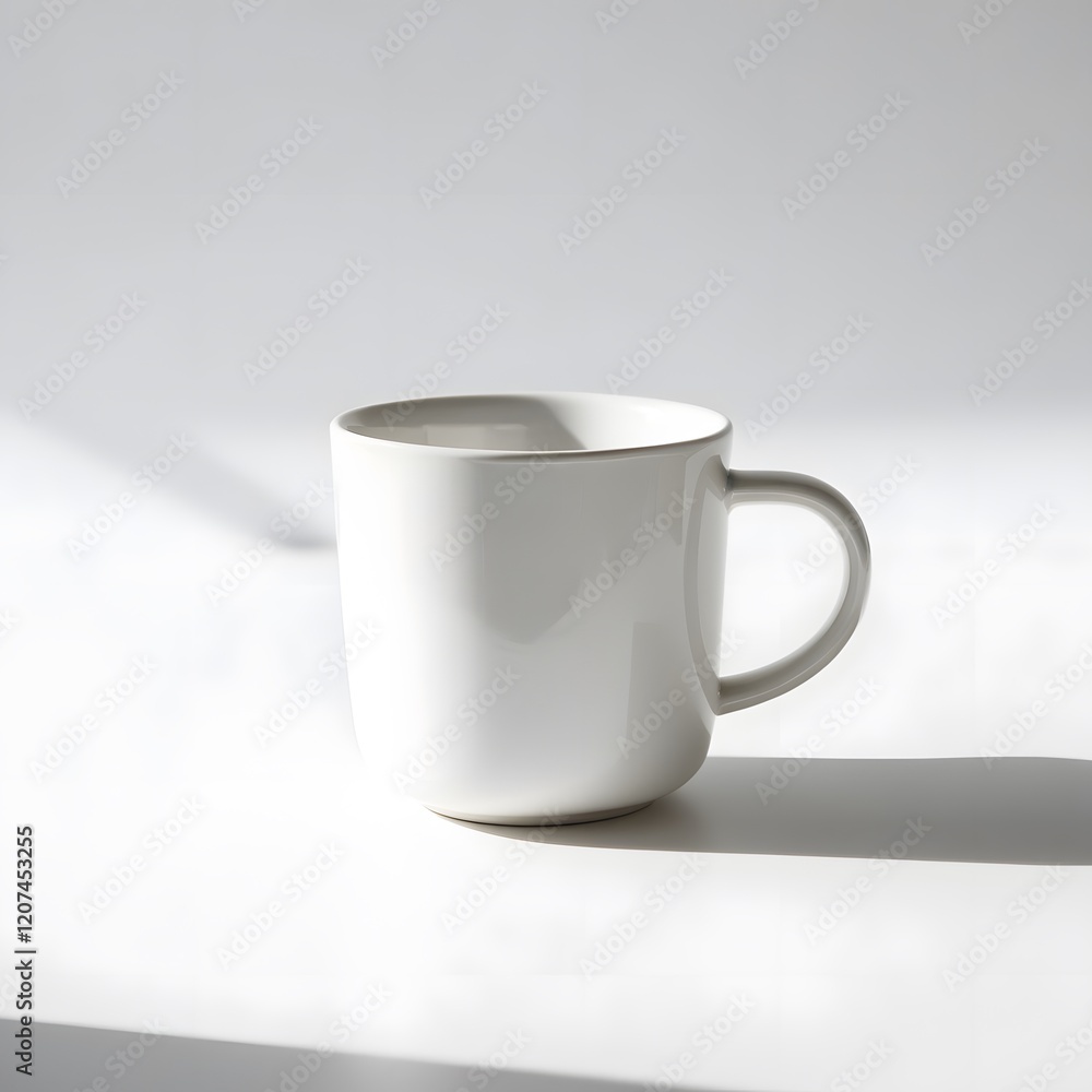 Fototapeta premium Beauty cup on white background