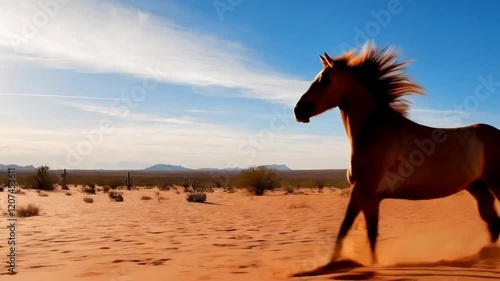 horse on the beach