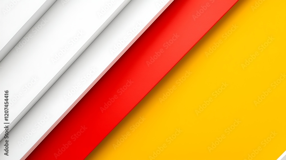 Abstract Geometric Background with Red, Yellow and White Diagonal Lines Abstract Geometric Background with Red, Yellow and White Diagonal Lines