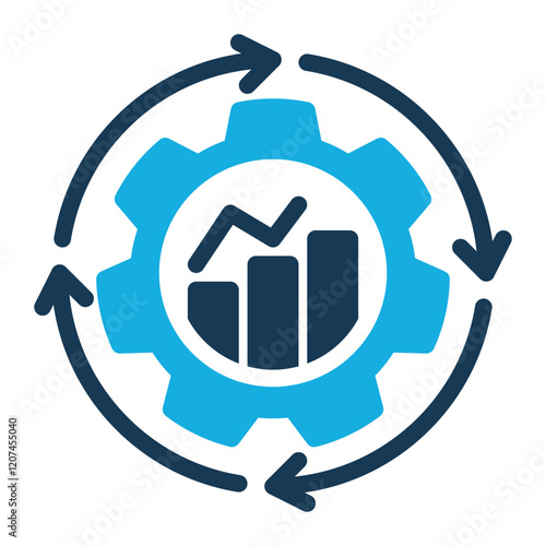 Business Continuity Icon with Duo Tone Style