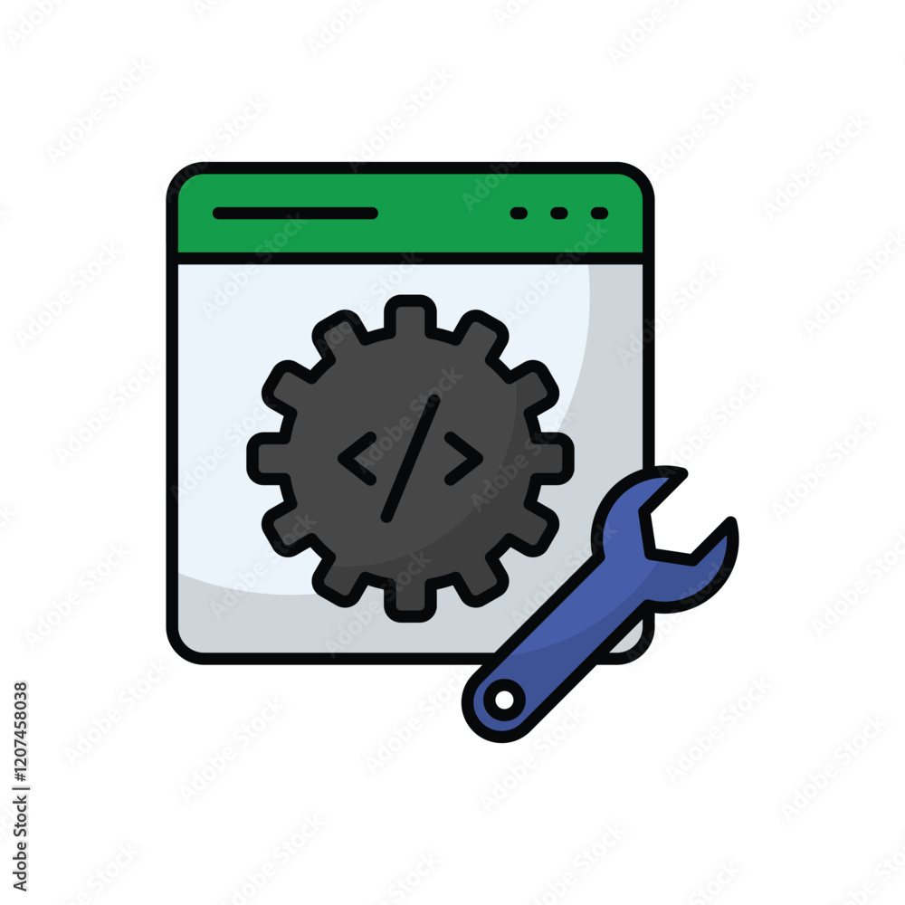 Web Development vector icon Web Development vector icon