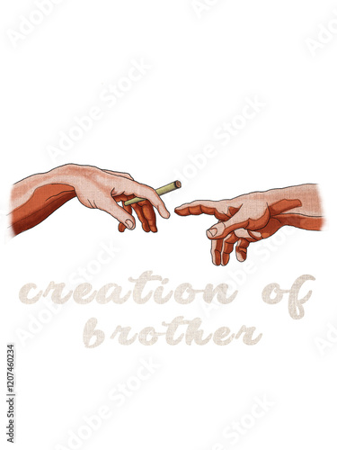 creation of brother t-shirt design