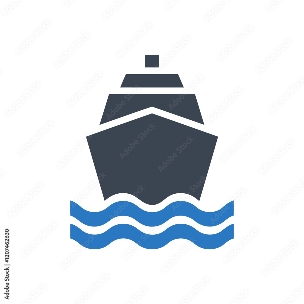 Cruise Ship Icon Cruise Ship Icon