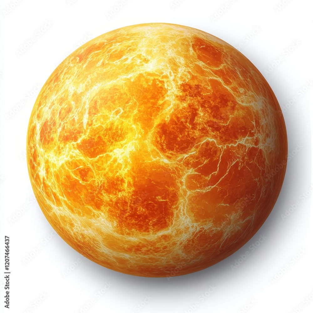 Isolated Image of Planet Venus on White Background, Celestial Body, Space Exploration, Astronomy, Planetary Science, Cosmic Beauty Isolated Image of Planet Venus on White Background, Celestial Body, Space Exploration, Astronomy, Planetary Science, Cosmic Beauty