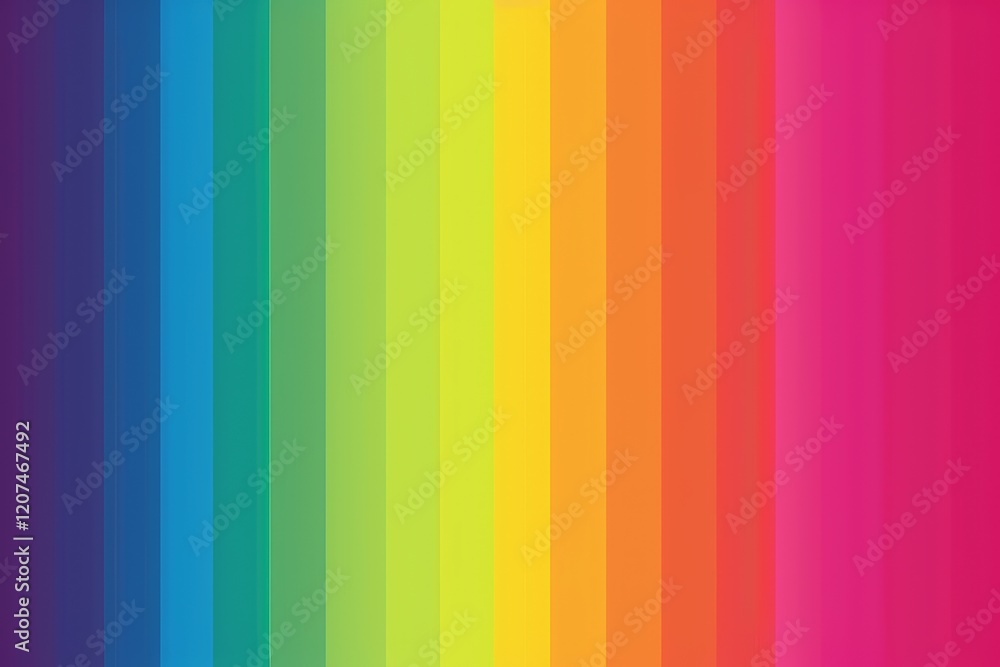 Obraz premium Vertical Rainbow Color Spectrum Gradient Stripes