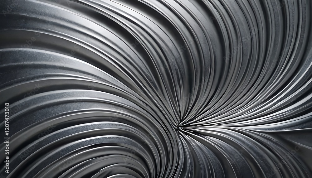 Obraz premium abstract silver metallic rippled floral pattern geometric curved background,multi-colored background, backgrounds, futuristic, no people, photography, color image, design element, abstract, design,786