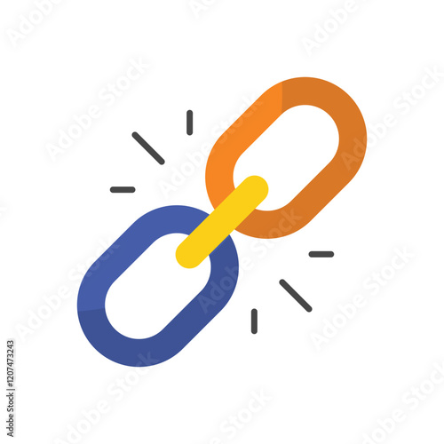 Backlinks vector icon