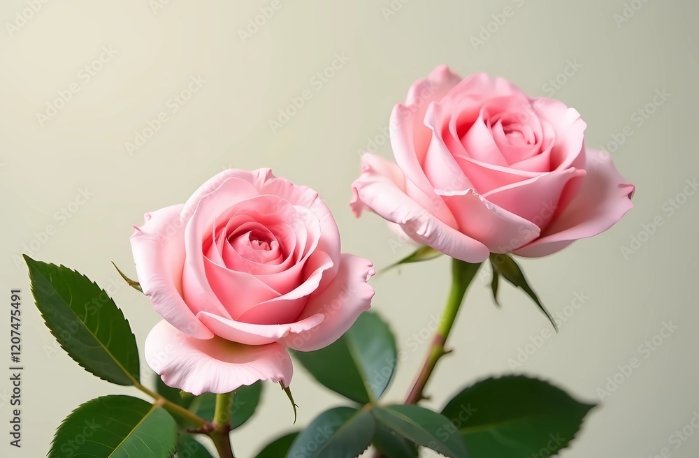 Pink roses, green leaves, pastel background
Postcard design for Valentine's Day and Women's Day Pink roses, green leaves, pastel background
Postcard design for Valentine's Day and Women's Day