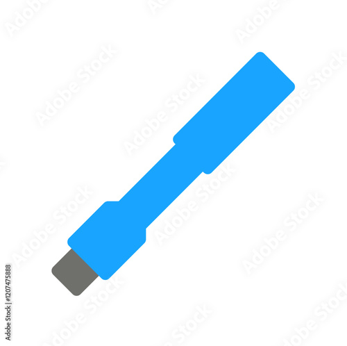 biopsy punch icon illustration flat design blue and grey color