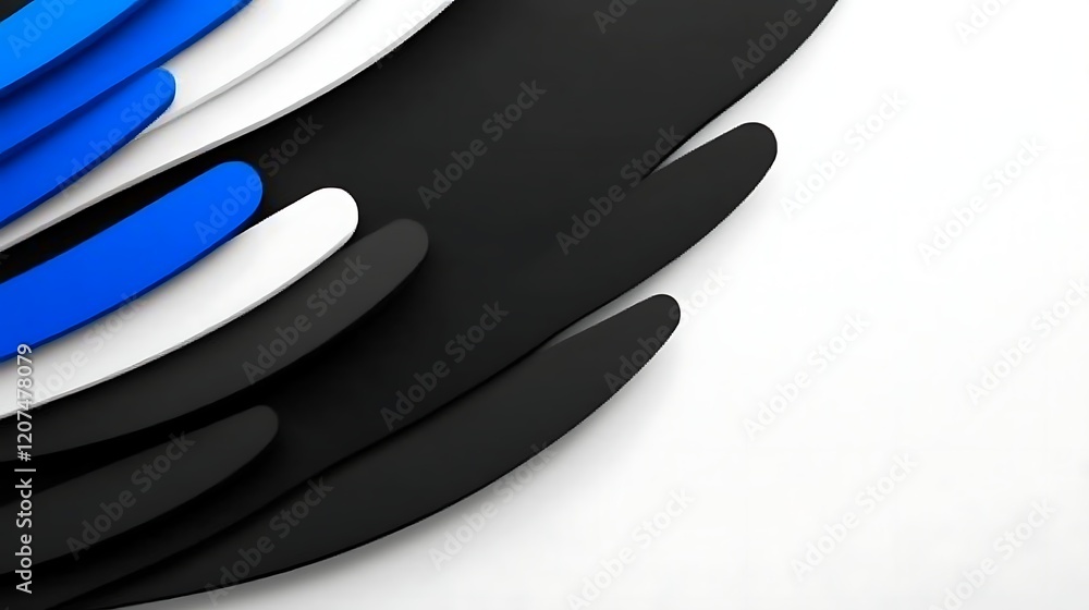 Abstract Blue Black White Wave Background Design Abstract Blue Black White Wave Background Design