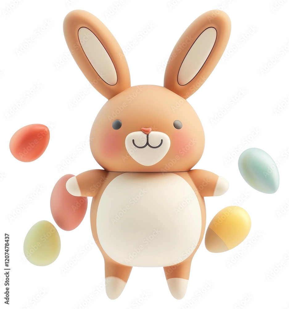 Obraz premium PNG Rabbit design happy cute.