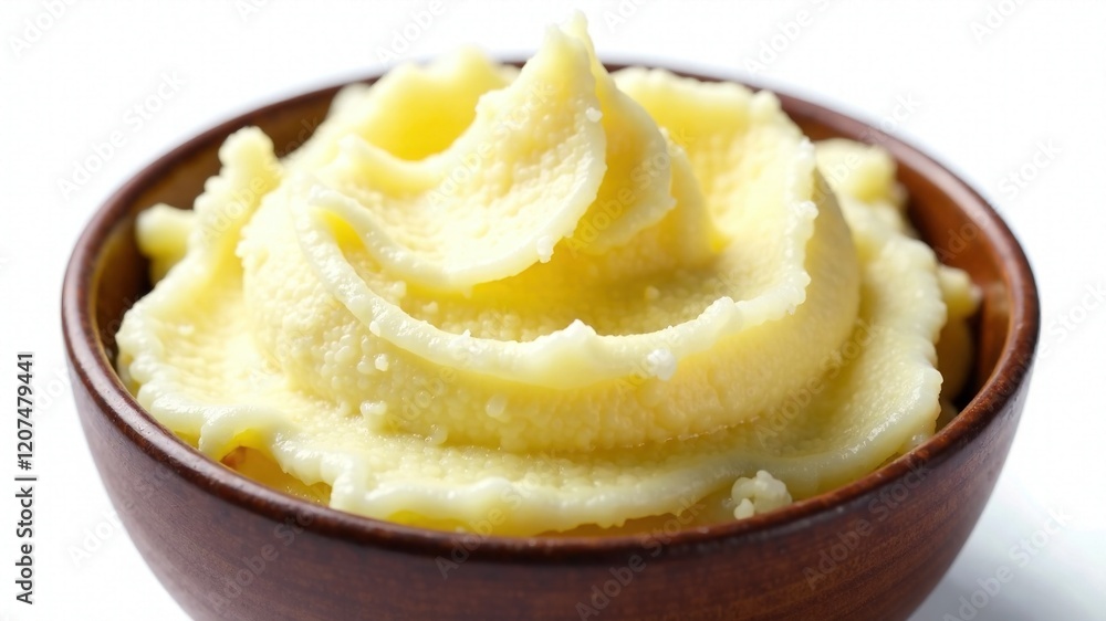 Creamy Mashed Potatoes in Bowl - AI Food Photography Creamy Mashed Potatoes in Bowl - AI Food Photography