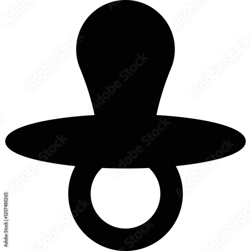 Simple vector icon baby pacifier