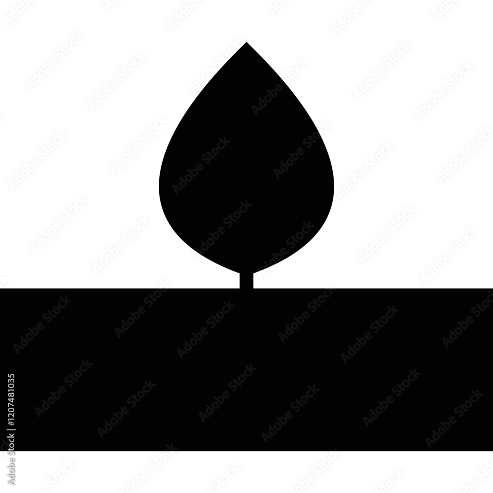 Fototapeta premium Simple vector icon candle