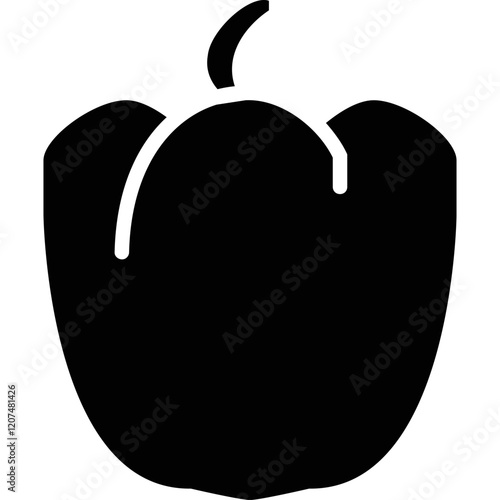 Simple vector icon sweet pepper