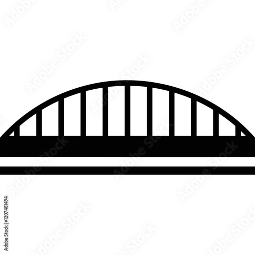 Simple vector icon bridge