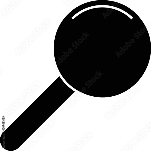 Simple vector icon magnifier
