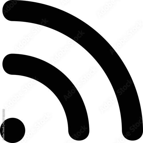 Simple vector icon wi fi