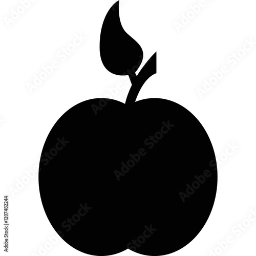 Simple vector icon apple
