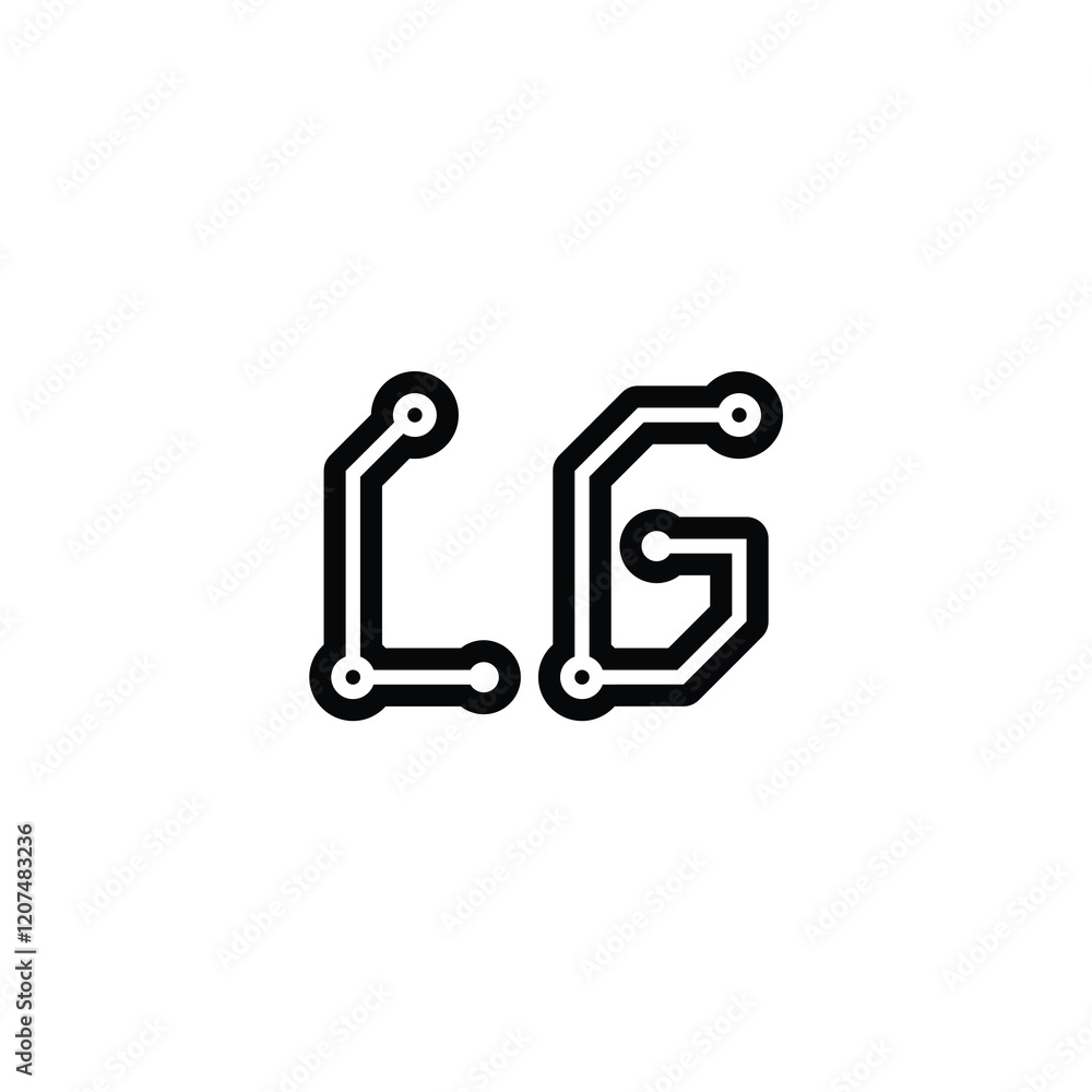 LG monogram logo design letter text name symbol monochrome logotype alphabet character simple logo LG monogram logo design letter text name symbol monochrome logotype alphabet character simple logo