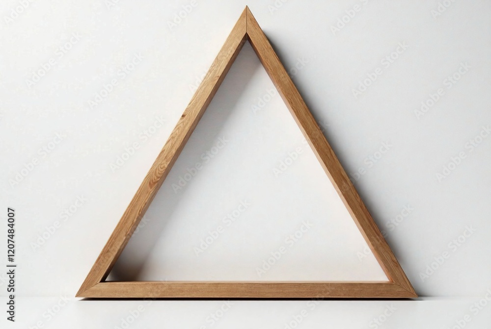 Fototapeta premium Geometric Triangle Frame - Photorealistic Art