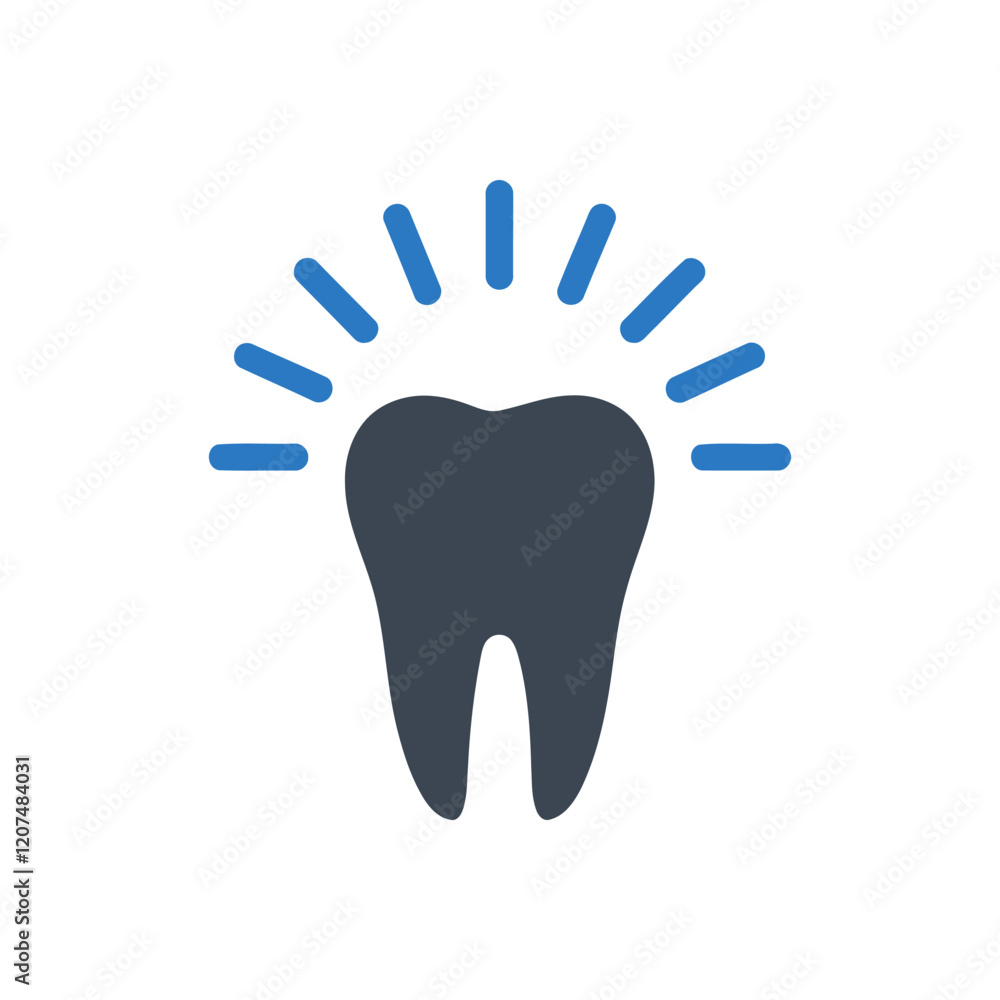 Obraz premium Radiant Tooth Icon