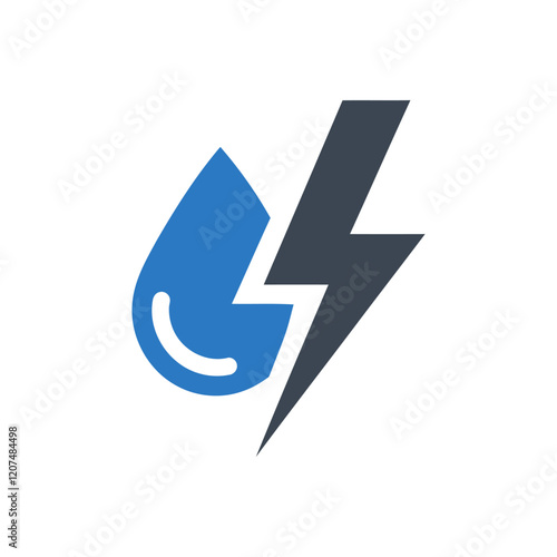 Water Lightning Icon