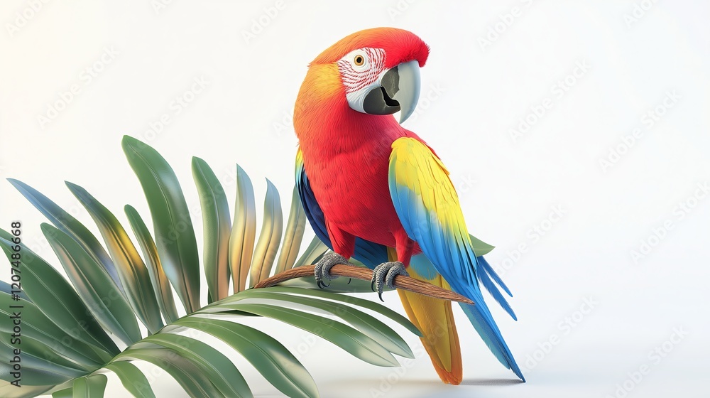 Fototapeta premium red and yellow macaw